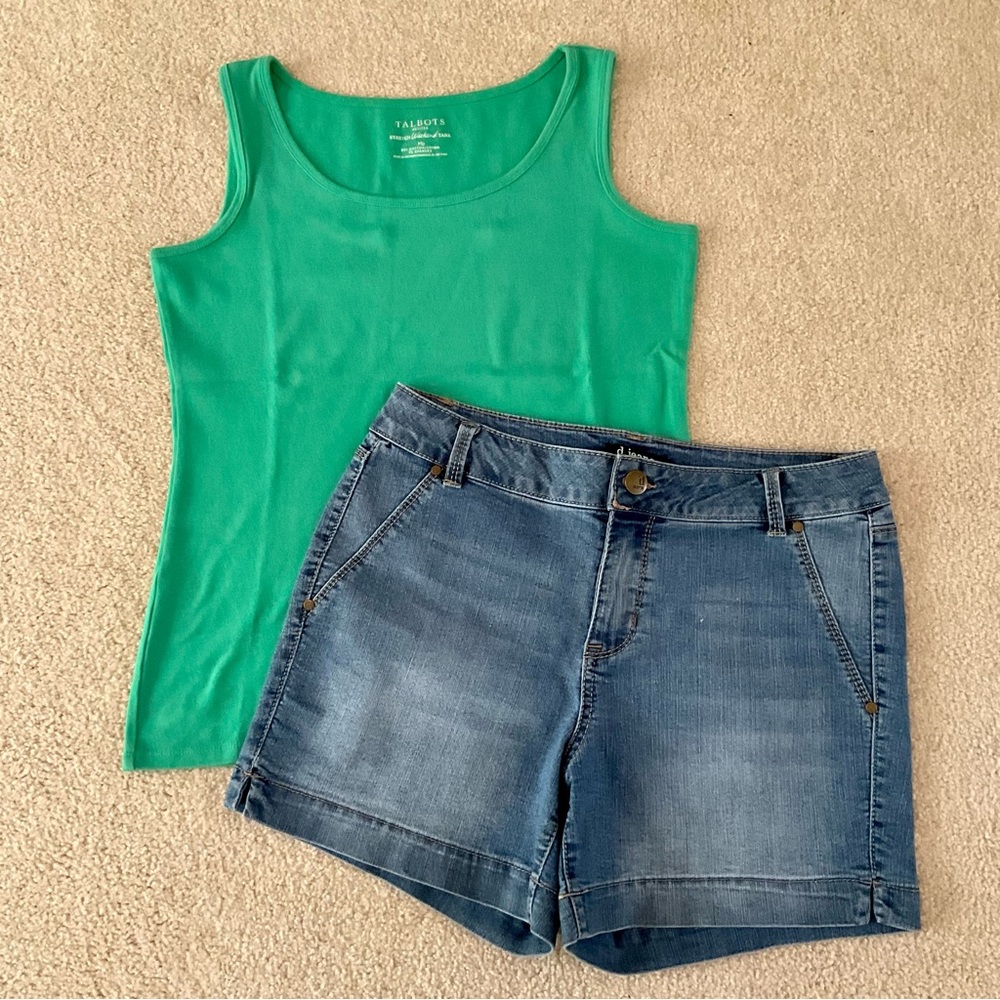 d. jeans Shorts (8) and Talbot’s Tank (MP)